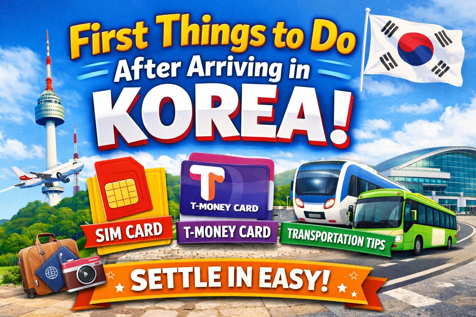 First Things to Do After Arriving in Korea