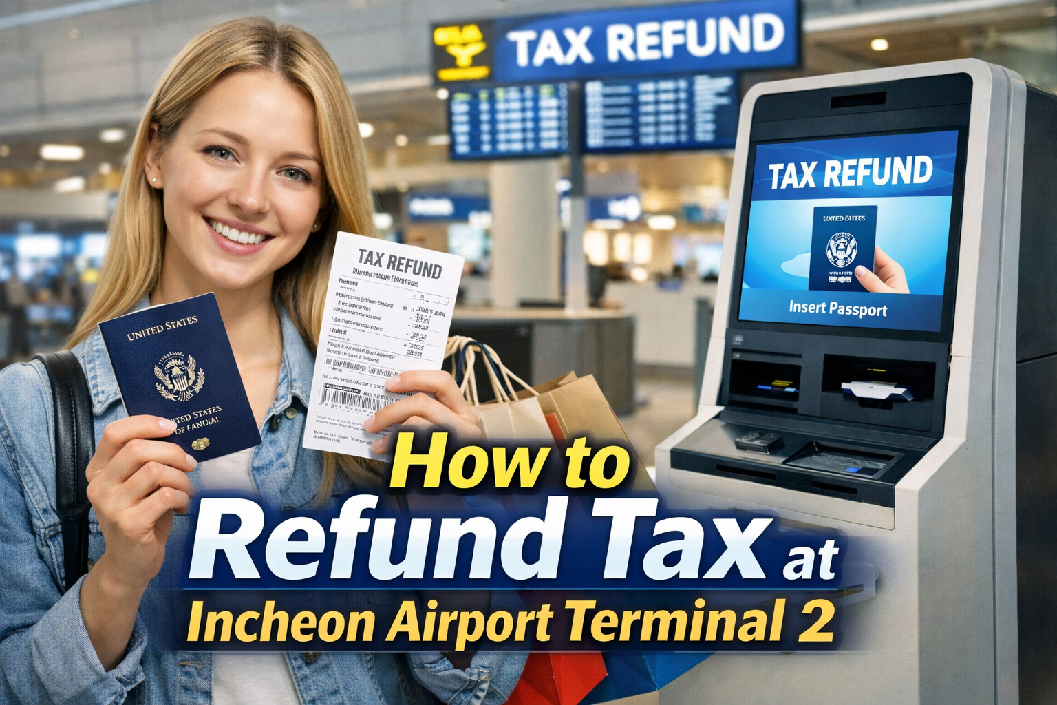 How to Refund Tax at Incheon Airport Terminal 2: Self-Service Kiosk Guide