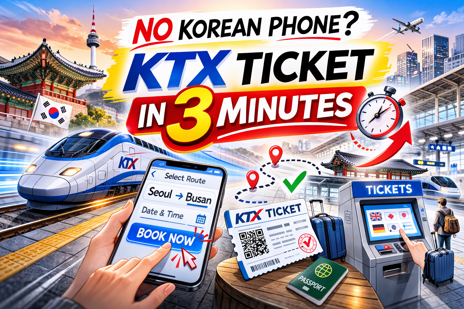 KTX Ticket in 3 Minutes