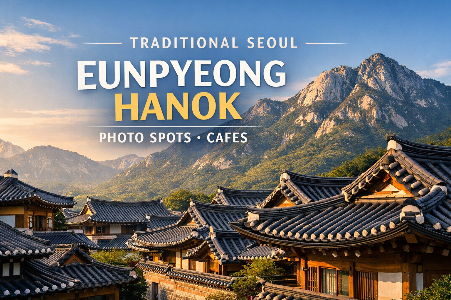 TRADITIONAL SEOUL EUNPYEONG HANOK PHOTO SPOTS • CAFES