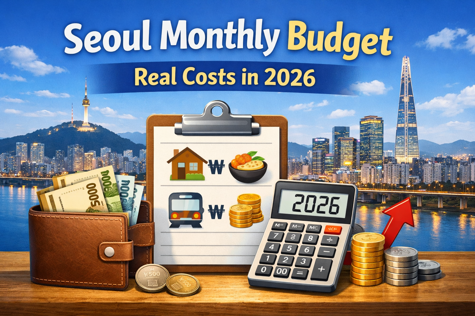 Seoul Monthly Budget Real Costs in 2026