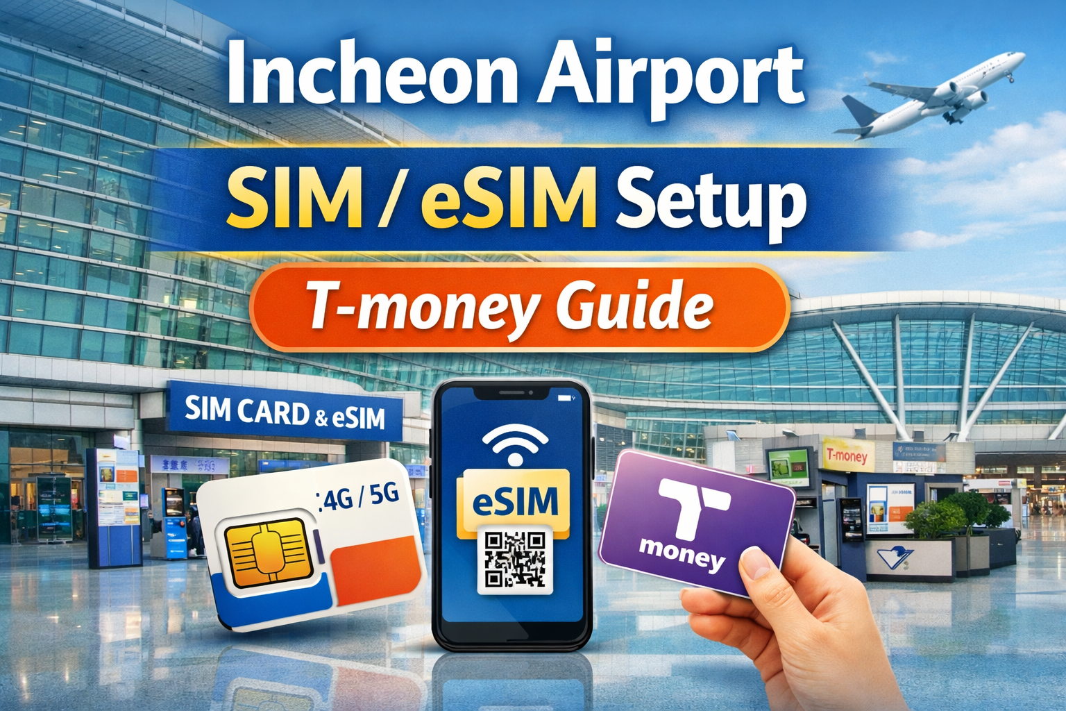 Incheon Airport SIM / eSIM Setup T-money Guide