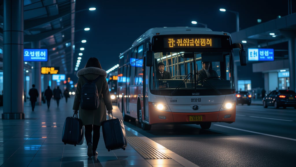 🚌 Late-night bus N6001 to Myeongdong