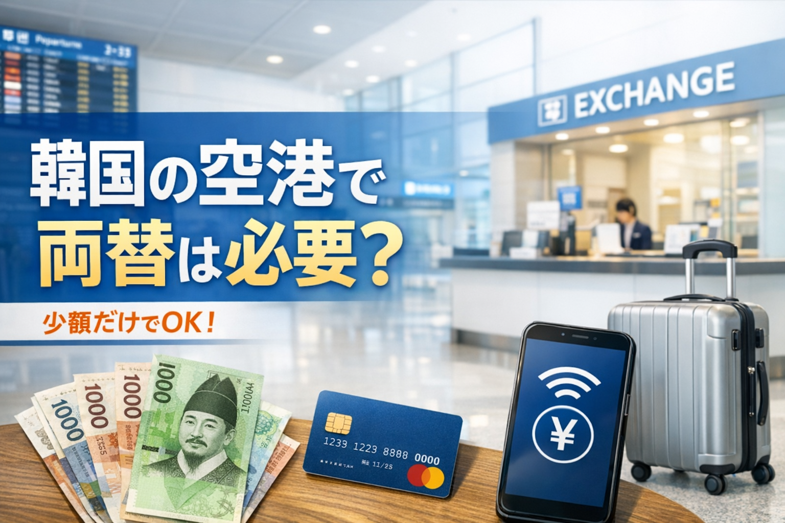 【2026年版】韓国の空港で両替は本当に必要？旅行前に知るべき5つの判断基準