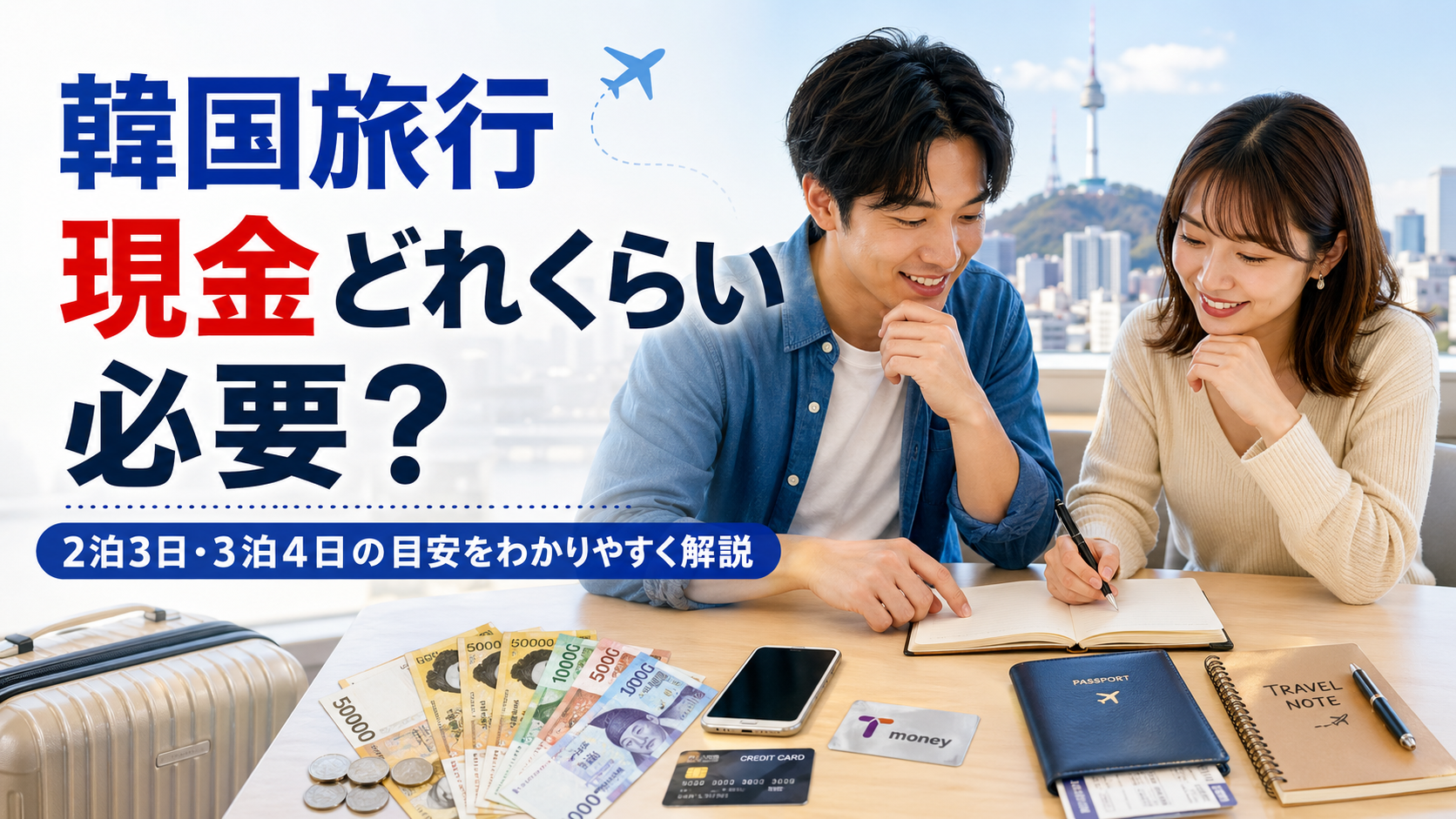 【2026年版】韓国旅行で現金はどれくらい必要？2泊3日・3泊4日の目安と失敗しないウォン準備ガイド