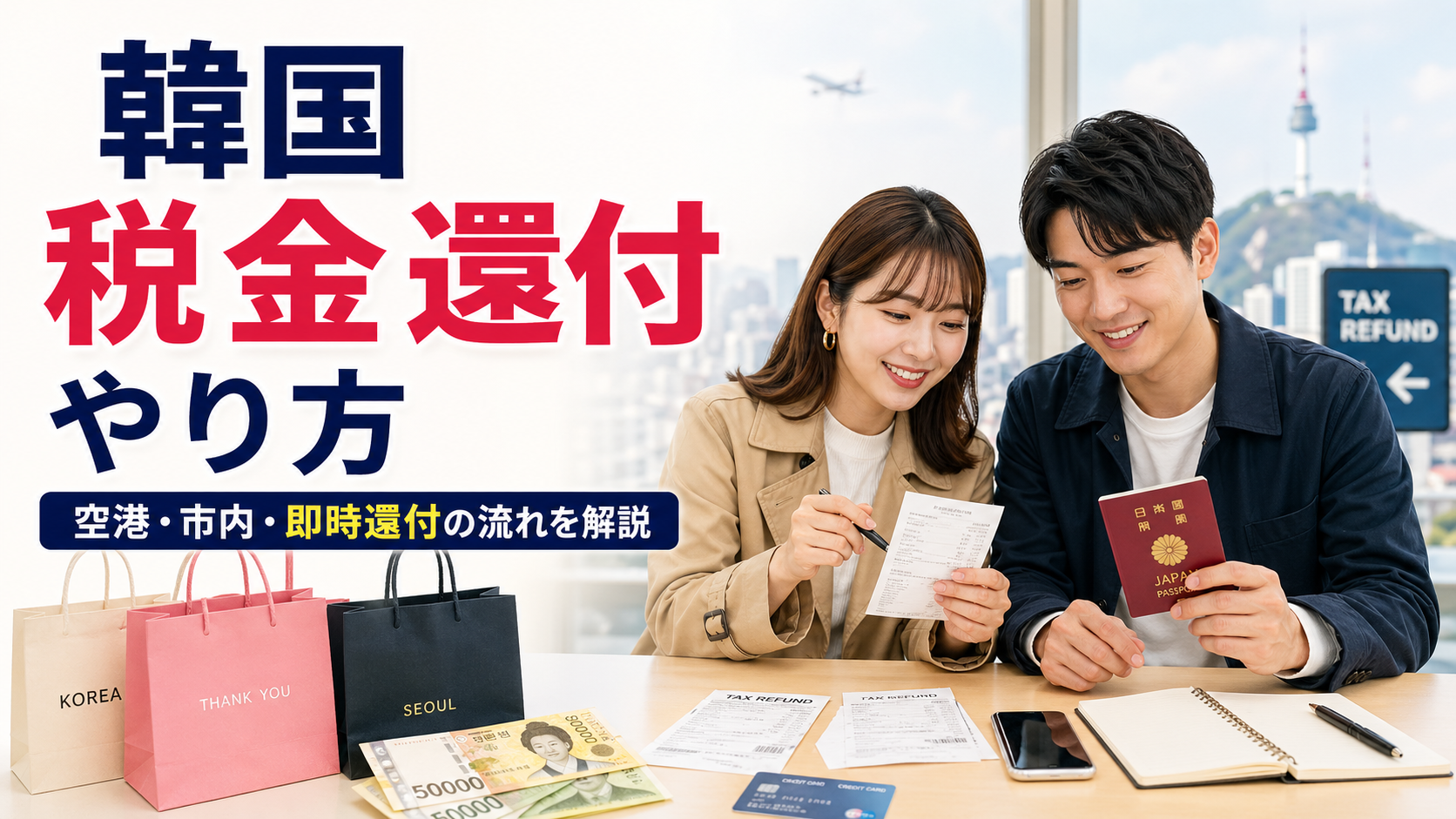 【2026年版】韓国の税金還付のやり方をやさしく解説｜空港・市内・即時還付の違いまで完全ガイド