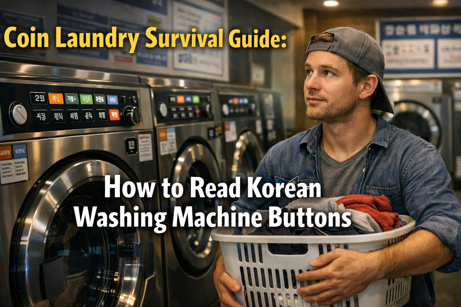 How to Read Korean Washing Machine Buttons: Coin Laundry Survival Guide in Korea