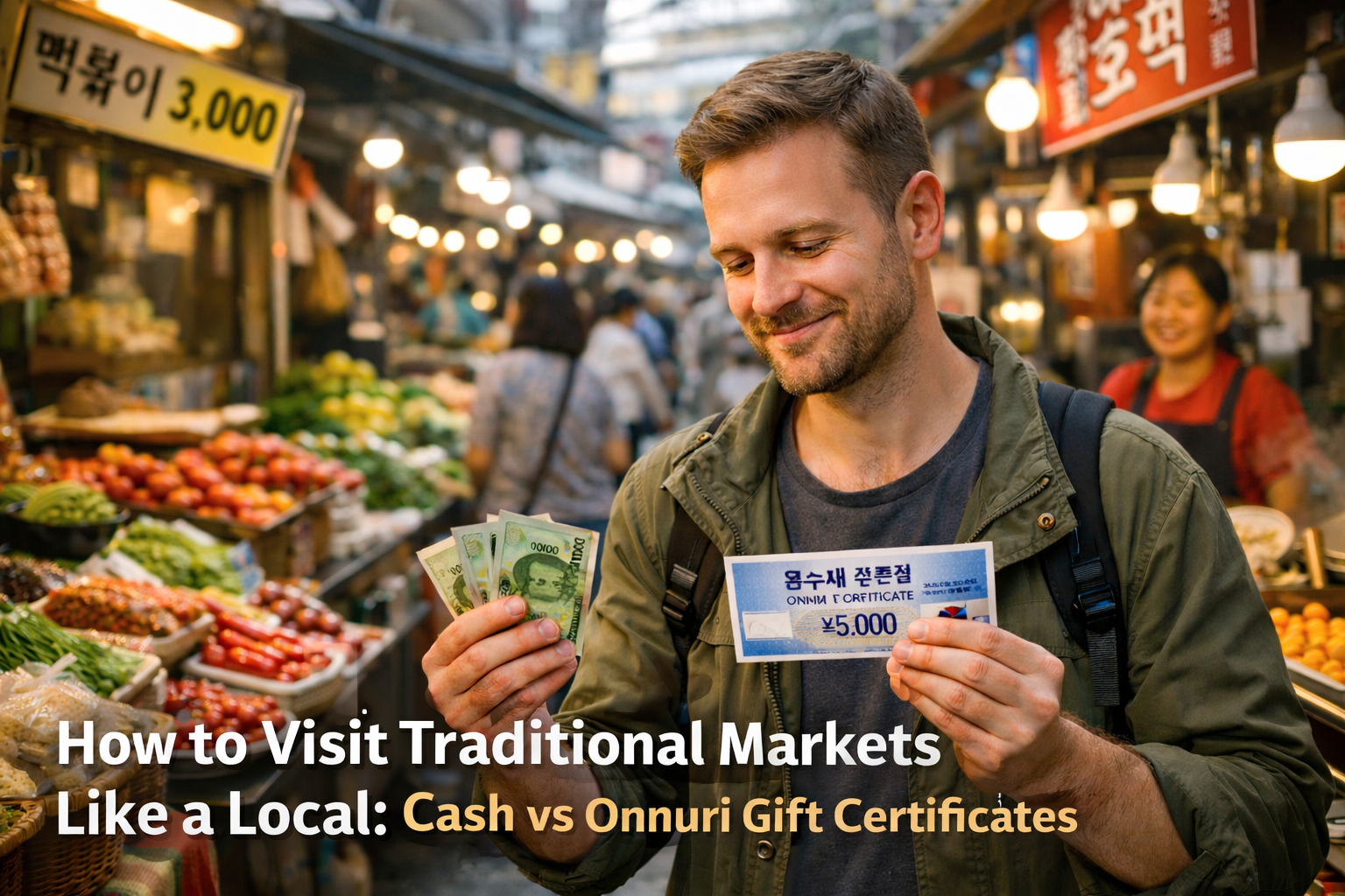 How to Visit Korean Traditional Markets Like a Local: Cash vs Onnuri Gift Certificates