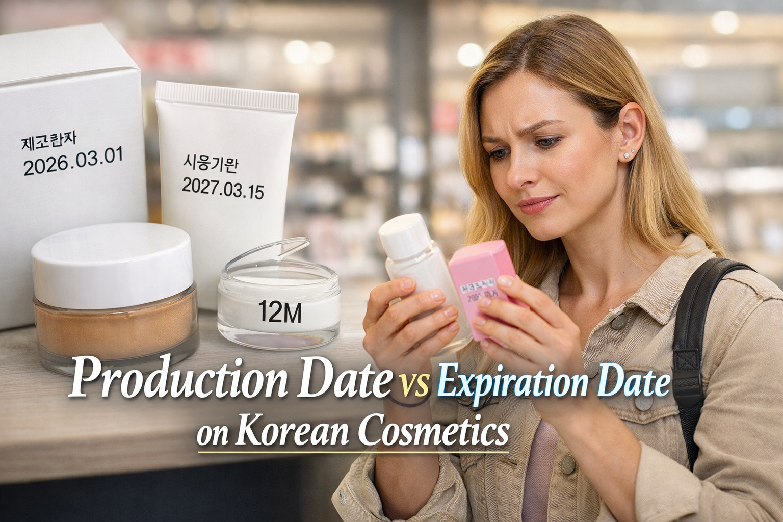 Korean Cosmetics Date Labels Explained: Production Date vs Expiration Date