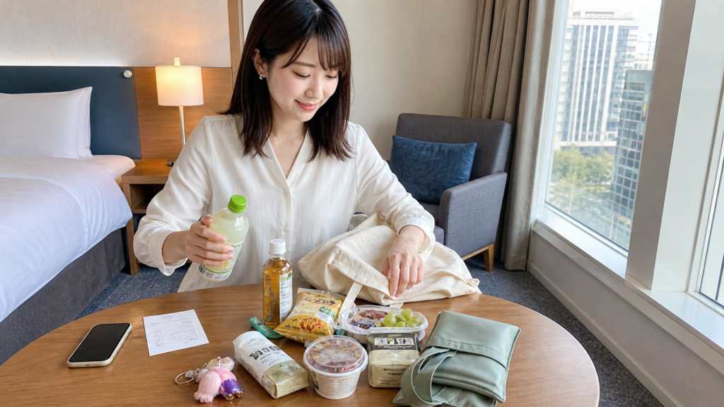 韓国旅行で便利なエコバッグ活用イメージ