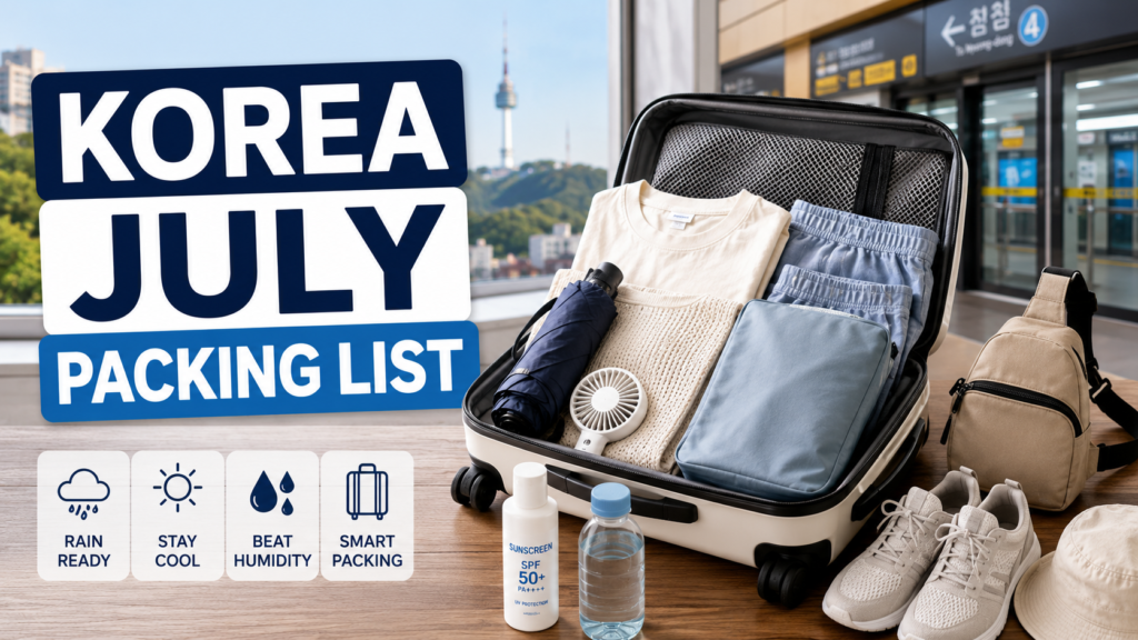 Korea July Packing List